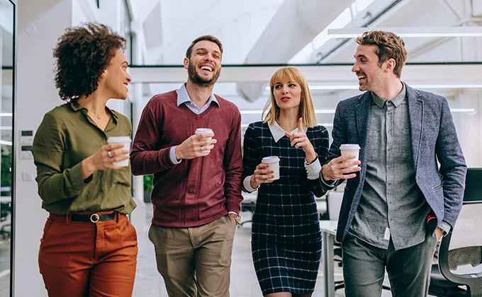 Coworkers Having Coffee