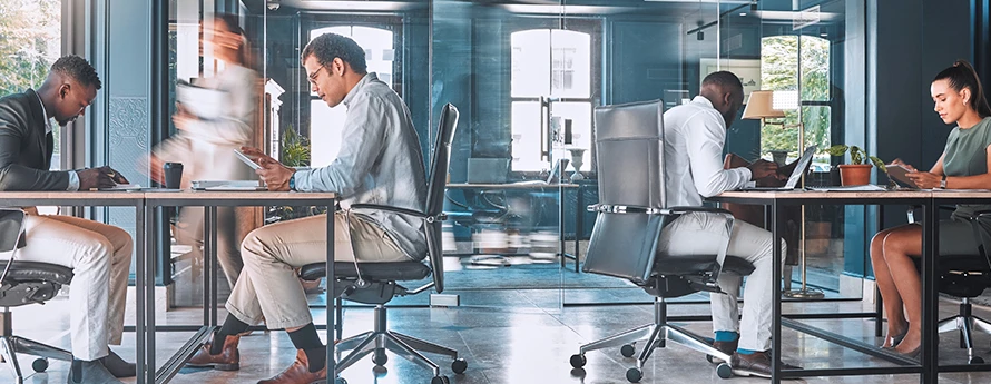 Professionals At Coworking Space Office2