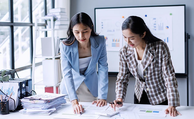 Two Accountants Discussing