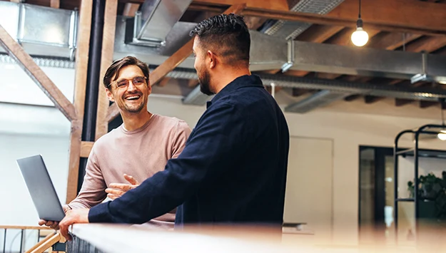 Two Business Men Talking