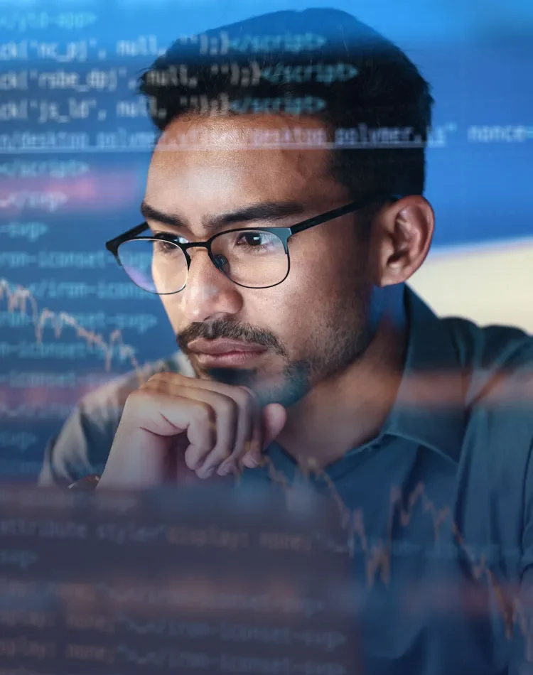 Young Asian Professional Developer Coding